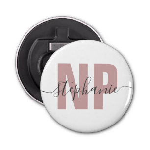 Personalised NP Nurse Practitioner Graduation Chic Bottle Opener