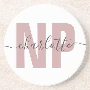 Personalised NP Nurse Practitioner Graduation Chic Coaster