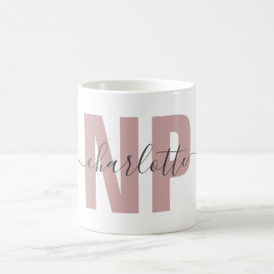 Personalised NP Nurse Practitioner Graduation Chic Coffee Mug