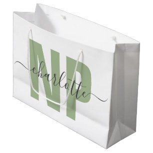 Personalised NP Nurse Practitioner Graduation Chic Large Gift Bag