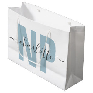 Personalised NP Nurse Practitioner Graduation Chic Large Gift Bag