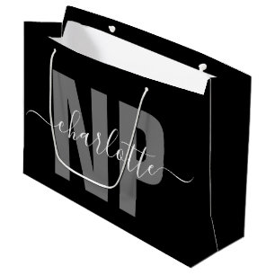 Personalised NP Nurse Practitioner Graduation Chic Large Gift Bag