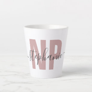 Personalised NP Nurse Practitioner Graduation Chic Latte Mug