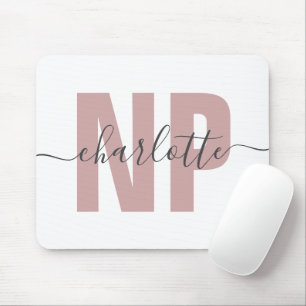 Personalised NP Nurse Practitioner Graduation Chic Mouse Mat