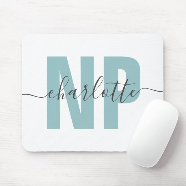 Personalised NP Nurse Practitioner Graduation Chic Mouse Mat (With Mouse)