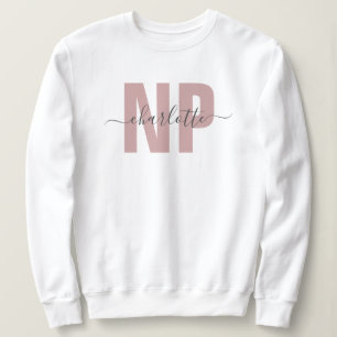 Personalised NP Nurse Practitioner Graduation Chic Sweatshirt