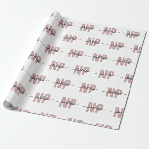 Personalised NP Nurse Practitioner Graduation Chic Wrapping Paper