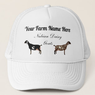 Personalised Nubian Dairy Goats Trucker Hat
