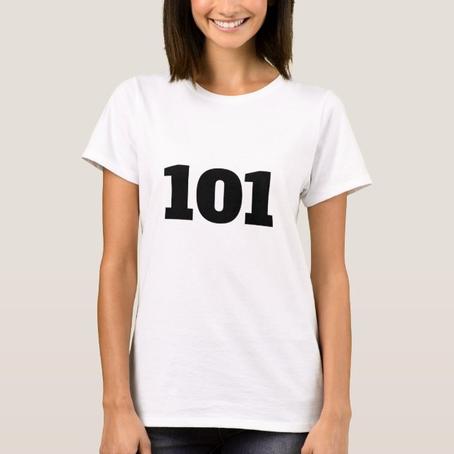Personalised number 101 T-Shirt (Front)