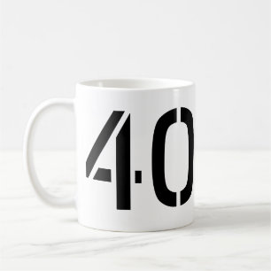 Personalised Number Gifts   Customisable Number Coffee Mug