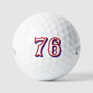 Personalised Number Golf Balls, Retro 1776 USA Golf Balls