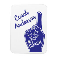Personalised Number One Coach Foam Finger