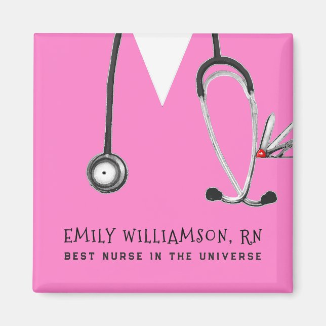 personalised nurse appreciation gifts magnet (Front)
