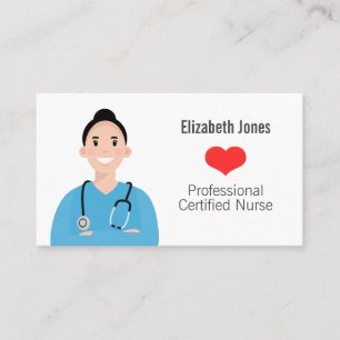 Personalised Nurse Avatar Business Card