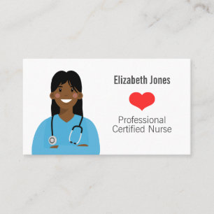 Personalised Nurse Avatar Business Card