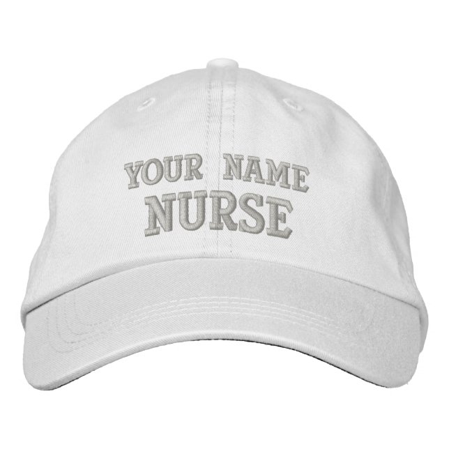 Personalised Nurse Cap (Front)