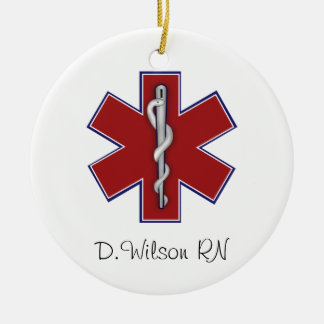 Personalised Nurse Ceramic Tree Decoration