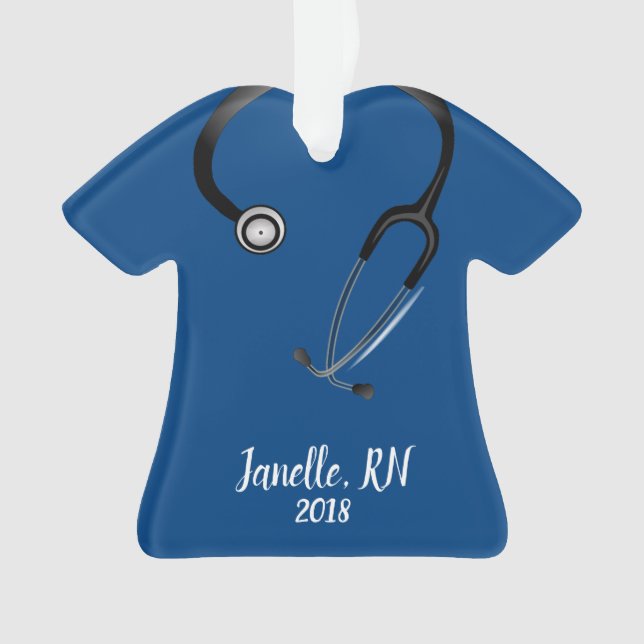 Personalised Nurse Christmas Ornament (Front)