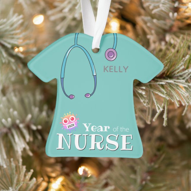Personalised Nurse Christmas Ornaments (Tree)