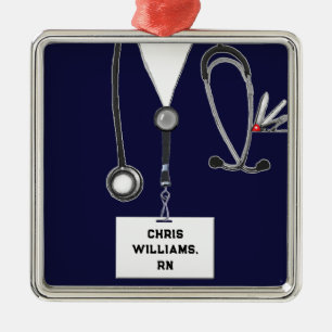 Personalised Nurse Collectable Metal Ornament