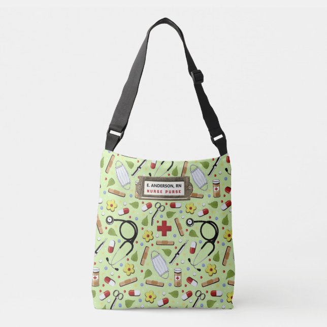 personalised nurse crossbody bag (Front)