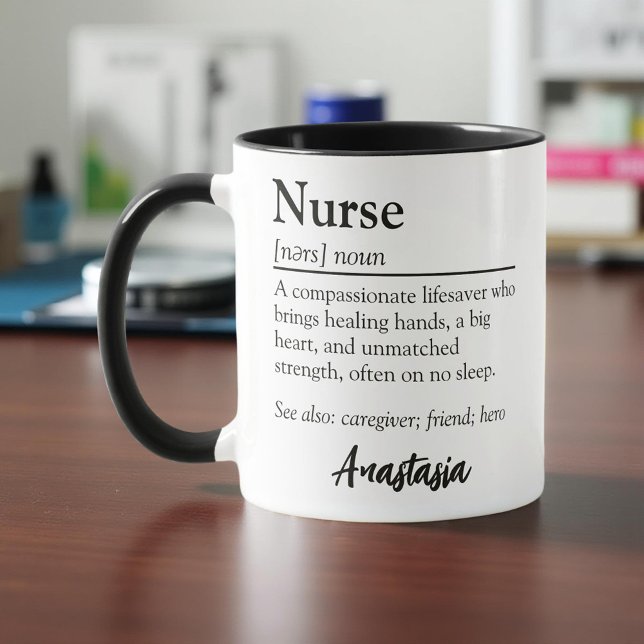 Personalised Nurse Definition Appreciation Mug (Creator Uploaded)