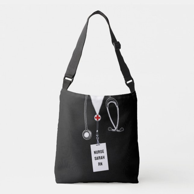 Personalised Nurse Gift Crossbody Bag (Front)