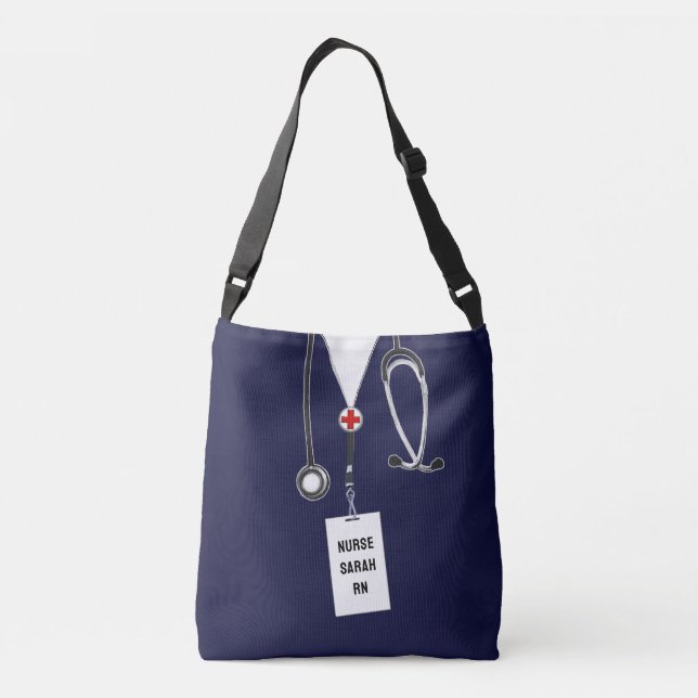 Personalised Nurse Gift Crossbody Bag (Back)