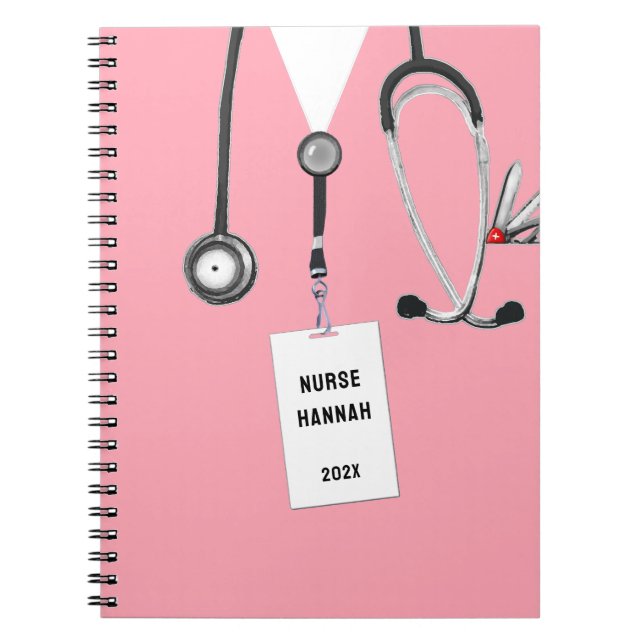 Personalised Nurse Gift Ideas Notebook (Front)