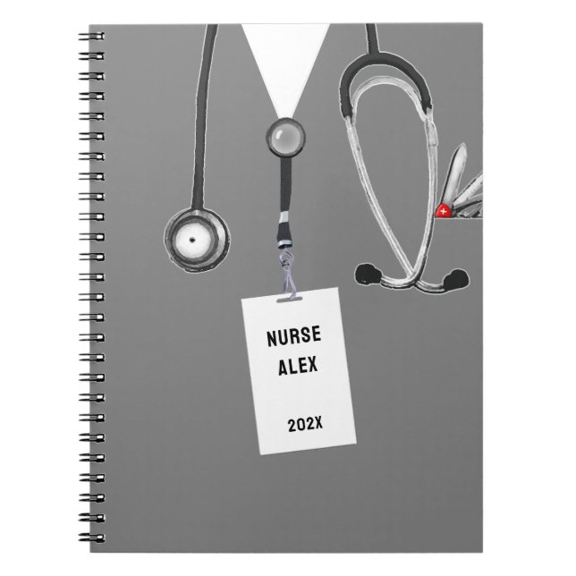Personalised Nurse Gift Ideas Notebook (Front)