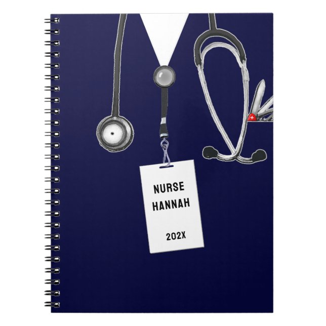 Personalised Nurse Gift Ideas Notebook (Front)