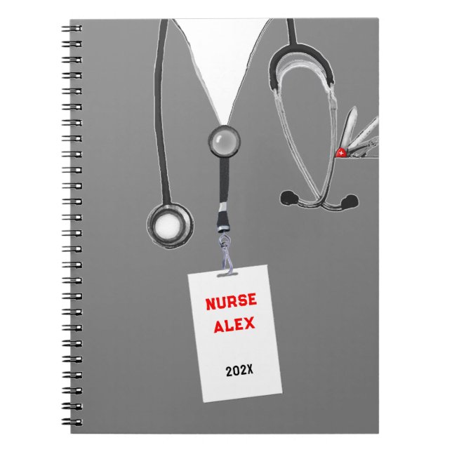 Personalised Nurse Gift Ideas Notebook (Front)