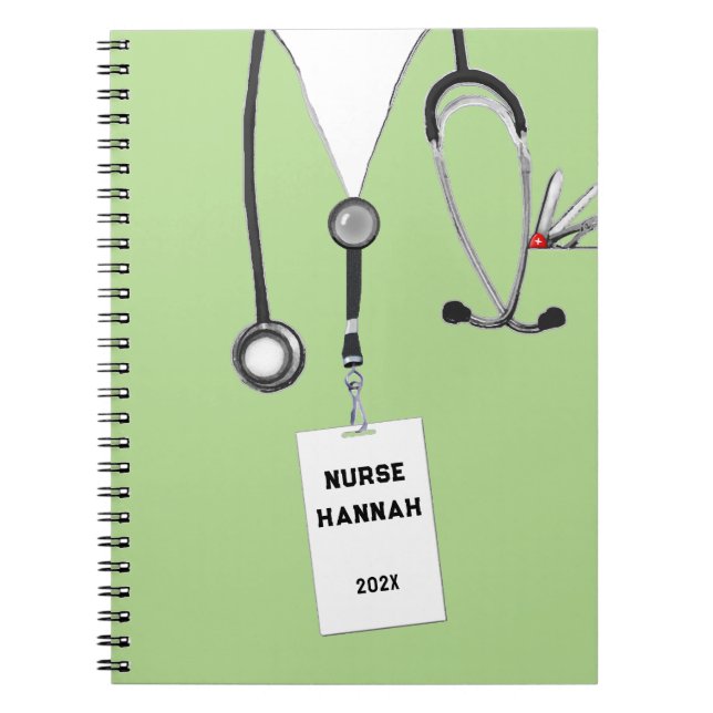 Personalised Nurse Gift Ideas Notebook (Front)