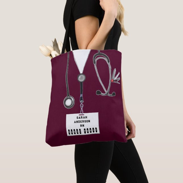 Personalised Nurse Gift Ideas Tote Bag (Close Up)