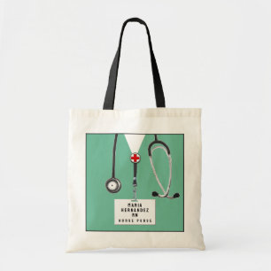 personalised nurse gift tote bag