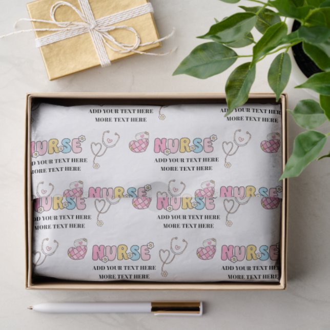 Personalised  Nurse Gift Wrap Tissue Paper (Gift)