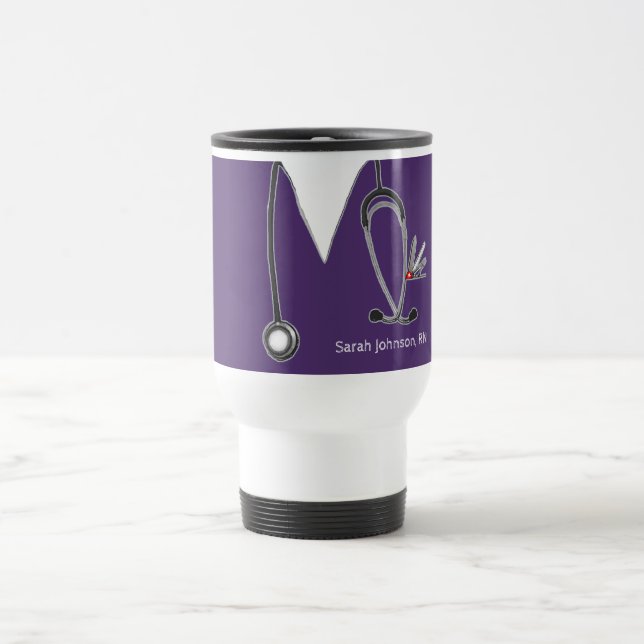 Personalised Nurse Gifts Travel Mug (Center)