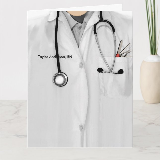 Personalised Nurse Graduation Card (Front)