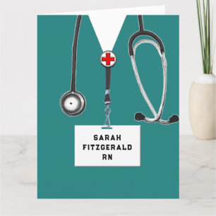 Personalised Nurse Graduation Card