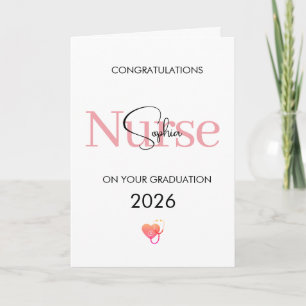 Personalised Nurse Graduation Congratulations Card