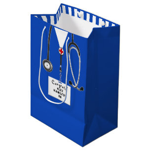 Personalised Nurse Graduation Medium Gift Bag