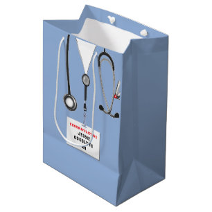 Personalised Nurse Graduation Medium Gift Bag