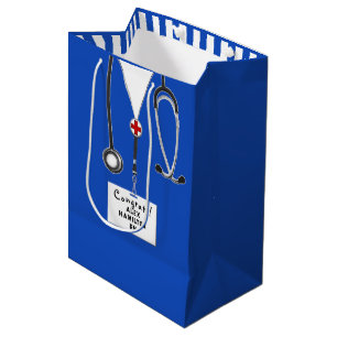 Personalised Nurse Graduation Medium Gift Bag