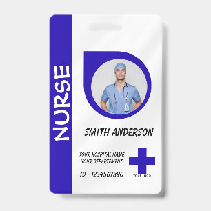 Personalised Nurse ID Badge for Hospital Staff
