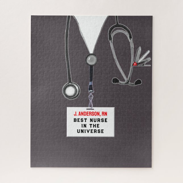 Personalised Nurse Jigsaw Puzzle (Vertical)