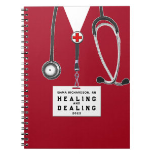 personalised nurse journal notebook