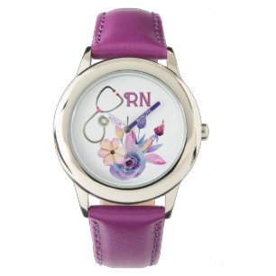 Personalised Nurse Monogram Gift Watch