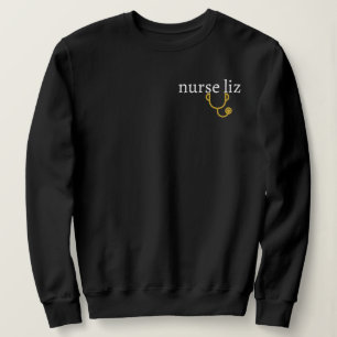 Personalised Nurse Name and Credential Sweatshirt