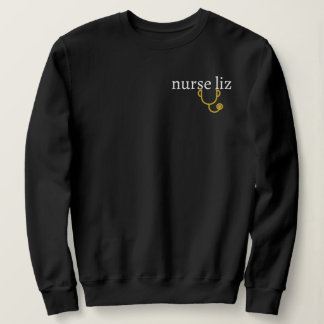 Personalised Nurse Name and Credential Sweatshirt
