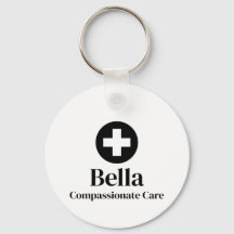 Personalised Nurse Name Keychain